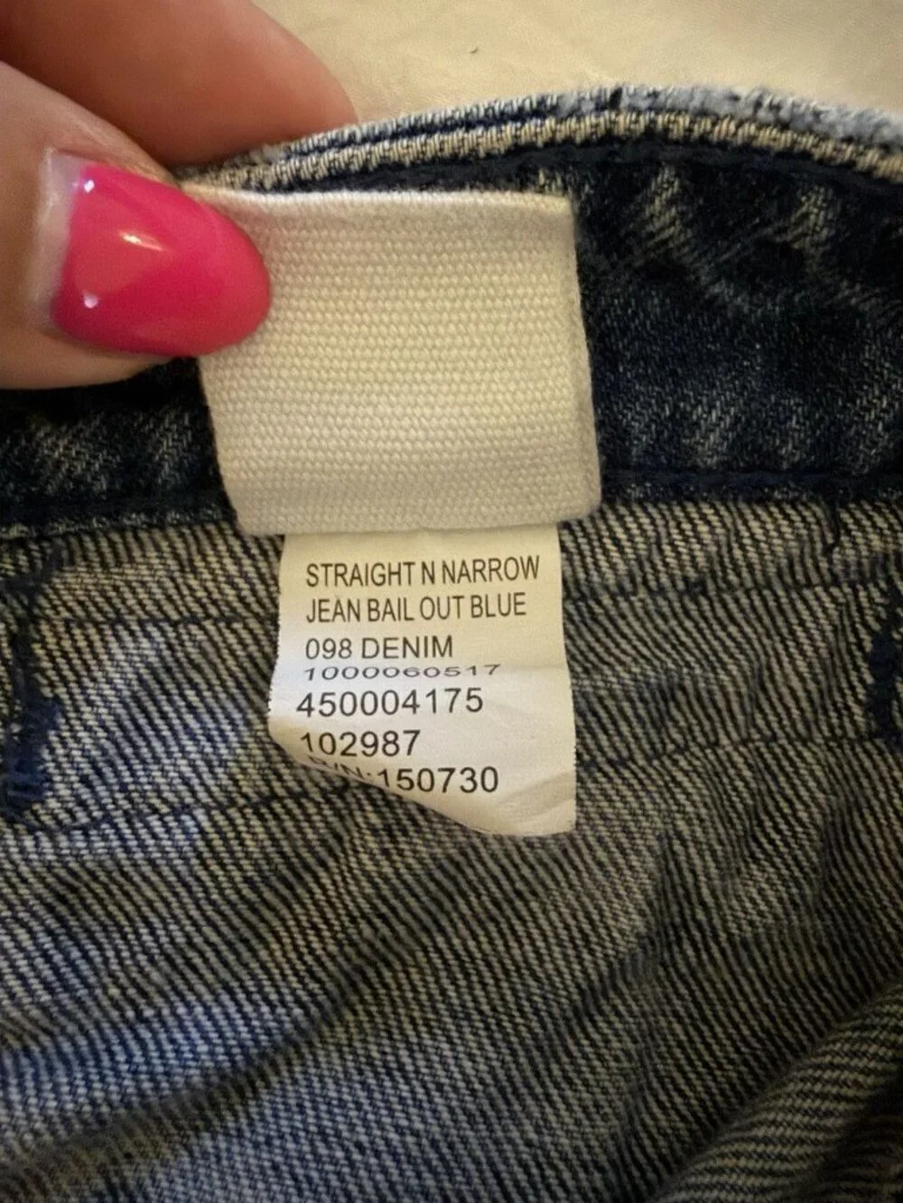 Ksubi Women’s Straight N Narrow Denim Jeans Bail Out Blue Size 30